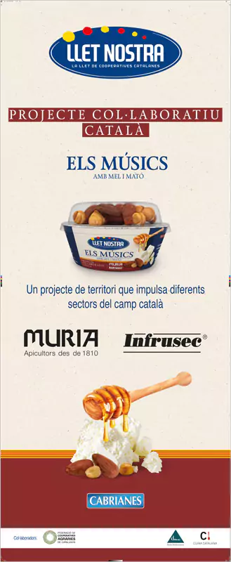 diseño display para marca alimentos llet nostra