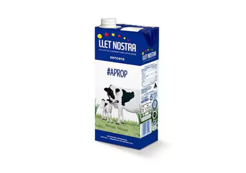 diseño de packaging para llet sencera